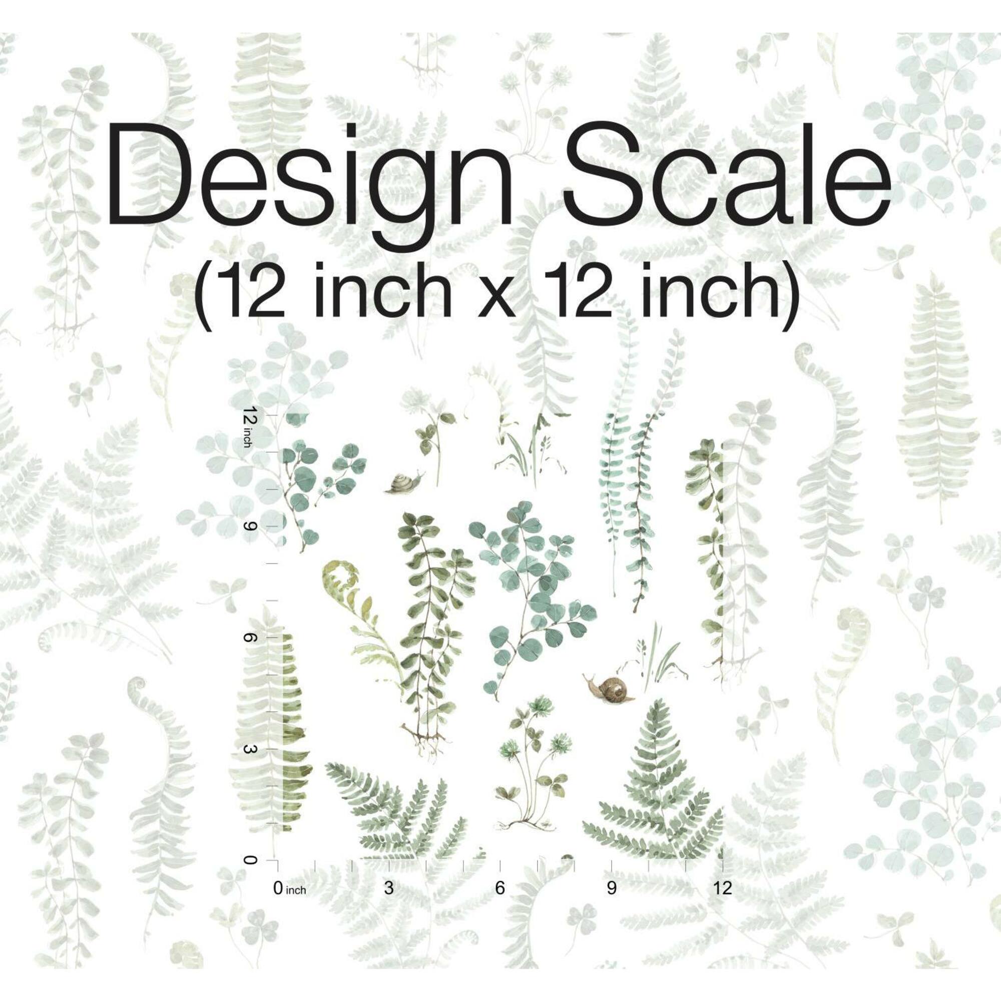 RoomMates White Fern Study Peel & Stick Wallpaper